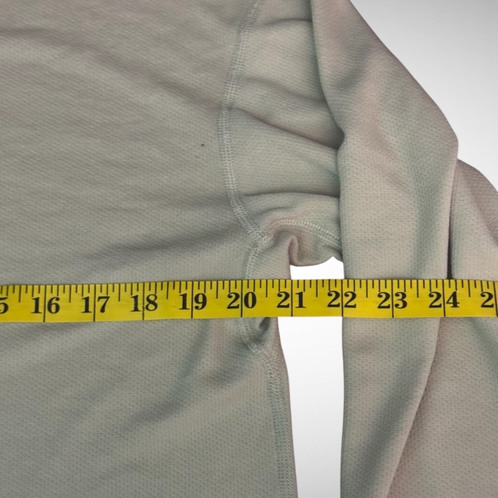 Vintage The North face hoodie Mens Medium 1/4 Zip Solid beige polartec stained - Picture 7 of 9